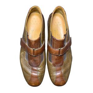 COLE HAAN Mens Casual Dress Shoes Brown Leather Sport Sneakers Size 9M